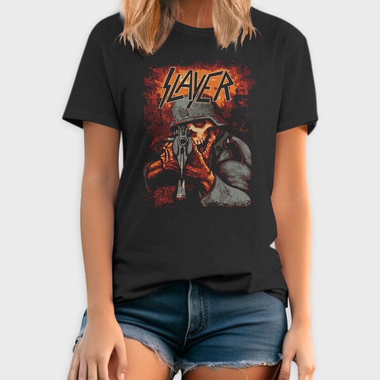 Slayer Skull, Tricou Barbati (Unisex)
