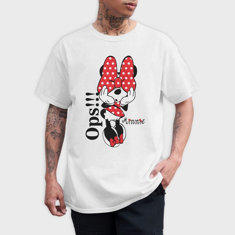 Minnie Ops Oops, Tricou Barbati (Unisex)