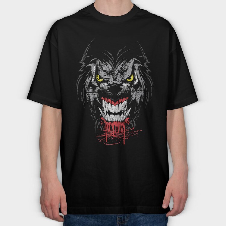 Joker Grin 1, Tricou Oversize Barbati (Unisex)