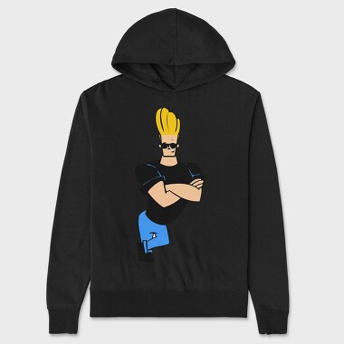 Cartoon Retro Johny Bravo 5, Hanorac Oversize Barbati (Unisex)