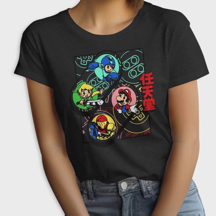 Video Game Multiple, Tricou Femei