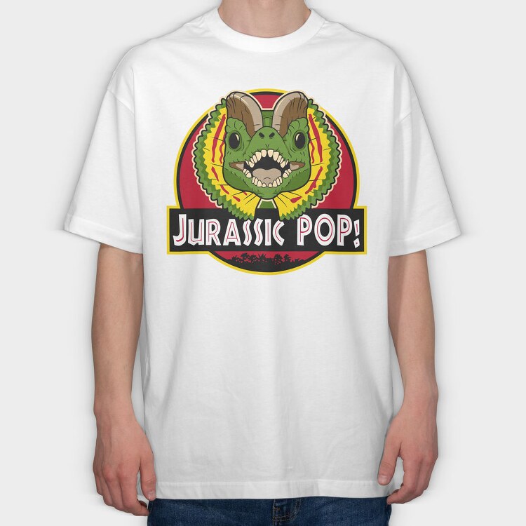 Jurrassic Pop, Tricou Oversize Barbati (Unisex)