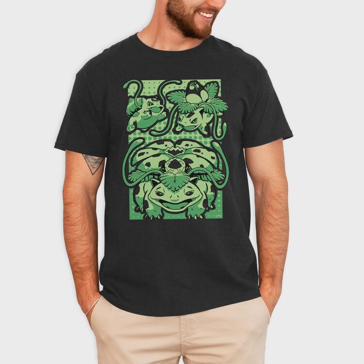 Bulbasaur Jungle, Tricou Barbati (Unisex)