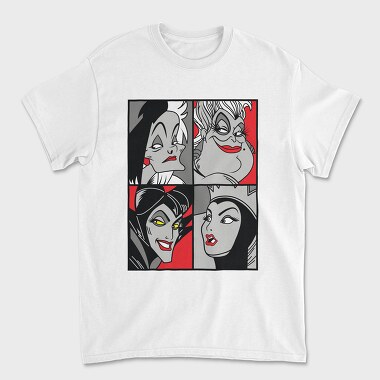 Villanas Disney Pop Art, Tricou Barbati (Unisex)