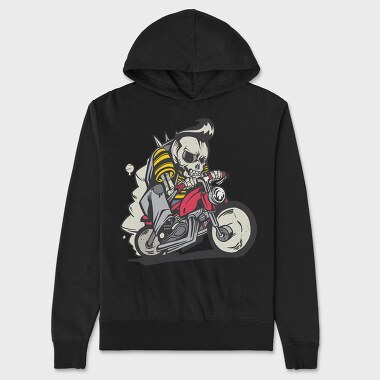 Hanorac Barbati (Unisex), Skull Bike