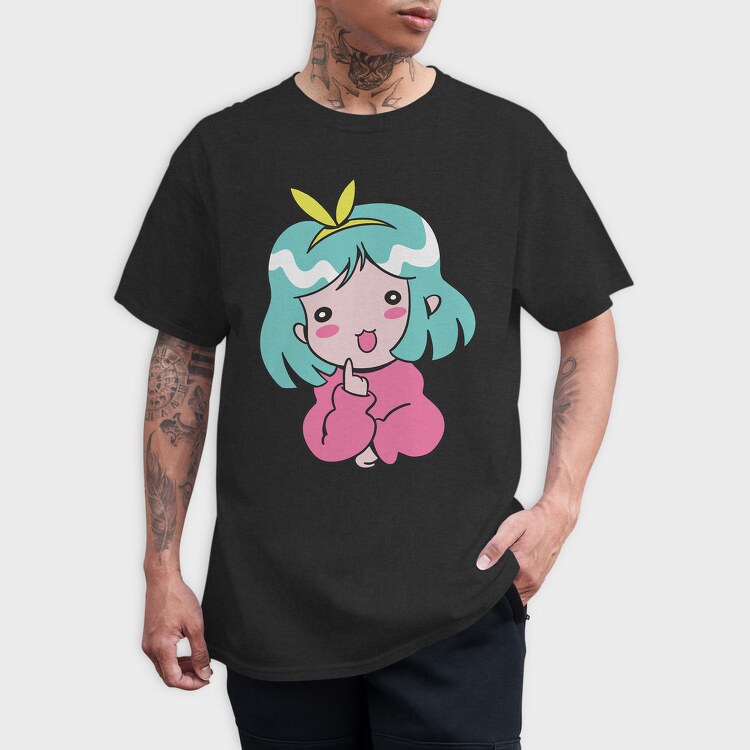 Kawaii Ice Cream Girl, Tricou Barbati (Unisex)