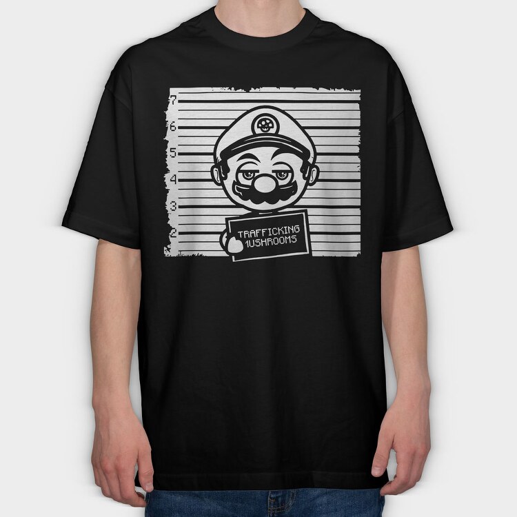 Neon Wolf Howl 11, Tricou Oversize Barbati (Unisex)