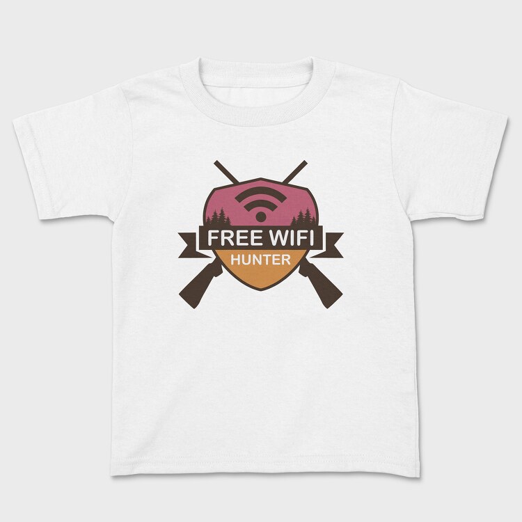 Free Wifi Hunter, Tricou Copii
