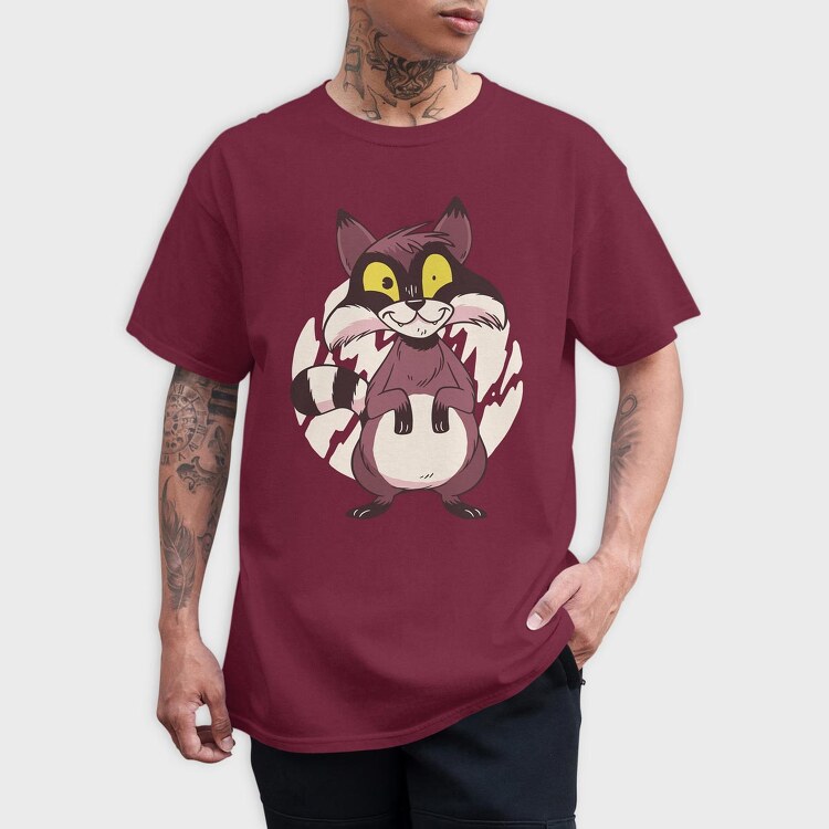 Racoon Cartoon, Tricou Barbati (Unisex)