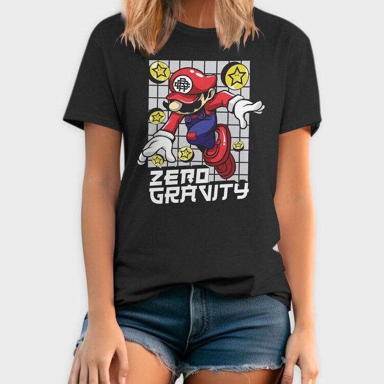 Zero Gravity Mario, Tricou Barbati (Unisex)