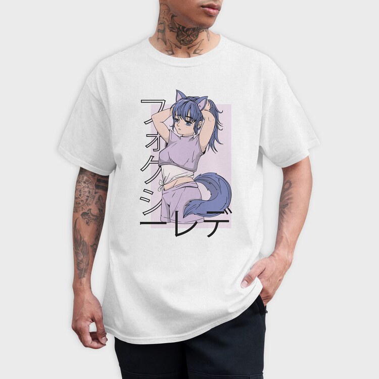 Cat Girl Tail, Tricou Barbati (Unisex)