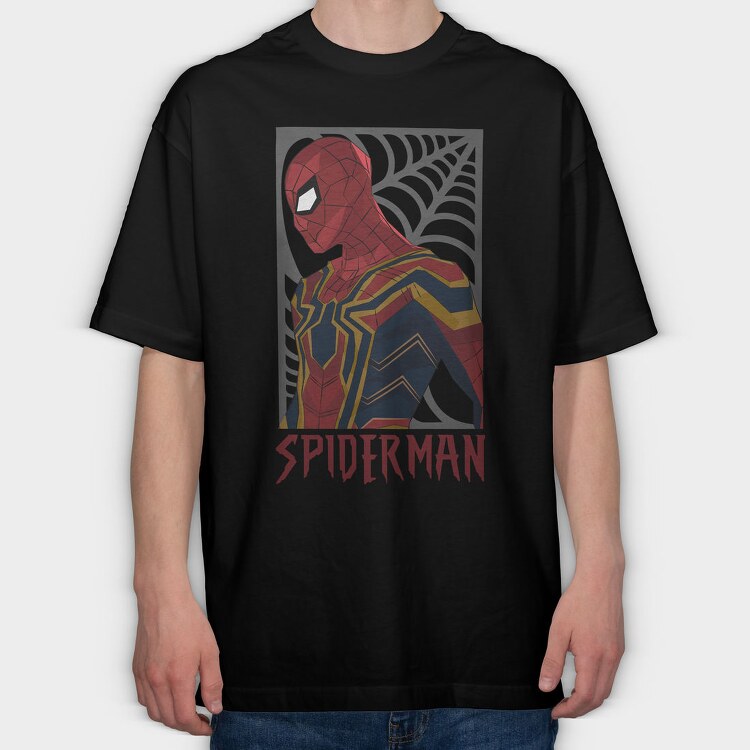 Spiderman Iron Spider, Tricou Oversize Barbati (Unisex)