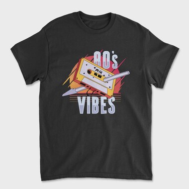 80 S Vibes Cassette, Tricou Barbati (Unisex)