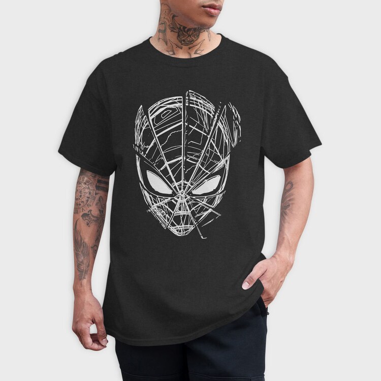 Spiderman Web Sketch, Tricou Barbati (Unisex)