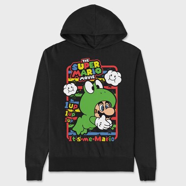 Super Mario 1up Fun, Hanorac Oversize Barbati (Unisex)