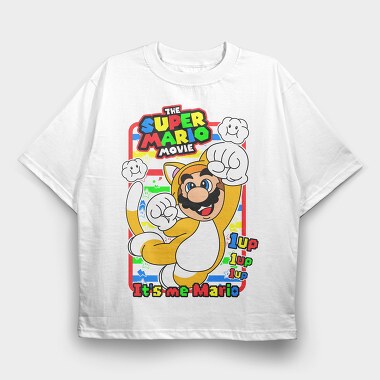 Super Mario Movie, Tricou Oversize Barbati (Unisex)