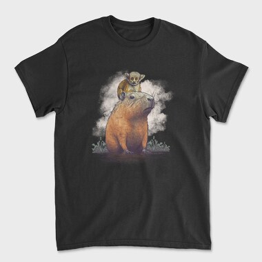 Capybara Monkey, Tricou Barbati (Unisex)