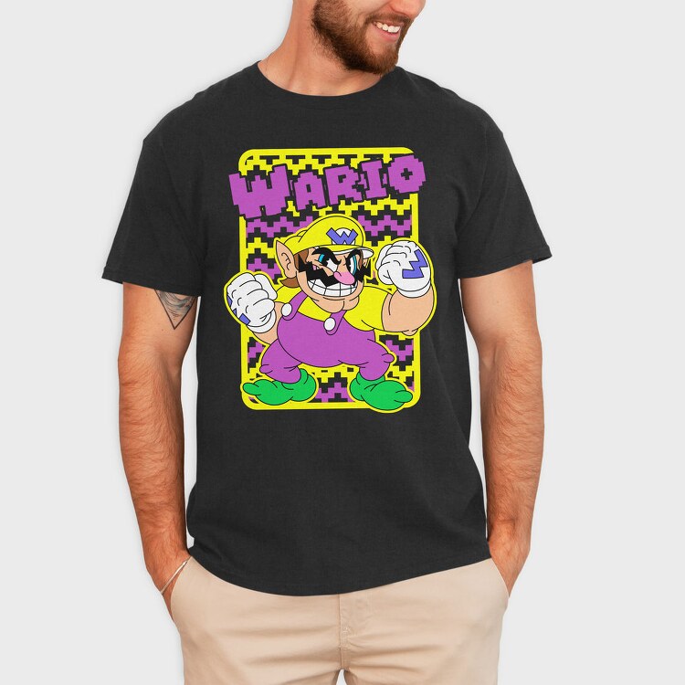 Wario Power Punch, Tricou Barbati (Unisex)