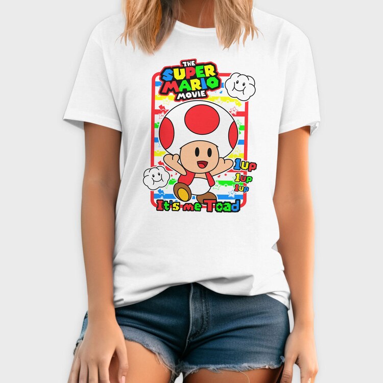Toad 1up Movie, Tricou Barbati (Unisex)