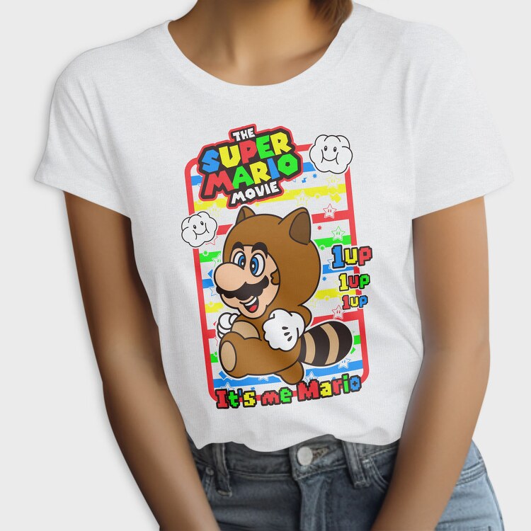 Mario Raccoon 1up, Tricou Femei