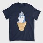 Cute Penguin Ice Cream, Tricou Barbati (Unisex)