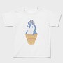 Cute Penguin Ice Cream, Tricou Copii