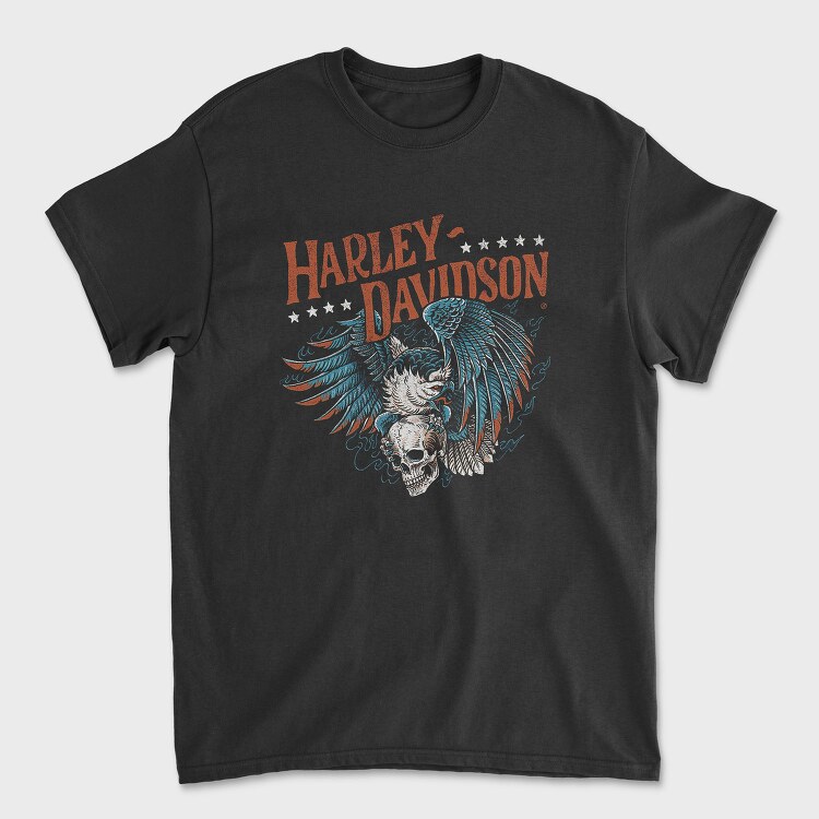 Harley Davidson Indian Eagle, Tricou Barbati (Unisex)