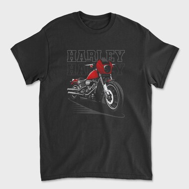 Harley Davidson Red Bike Ride, Tricou Barbati (Unisex)