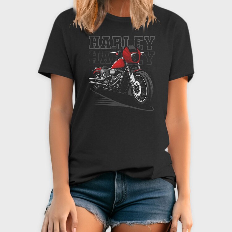 Harley Davidson Red Bike Ride, Tricou Barbati (Unisex)