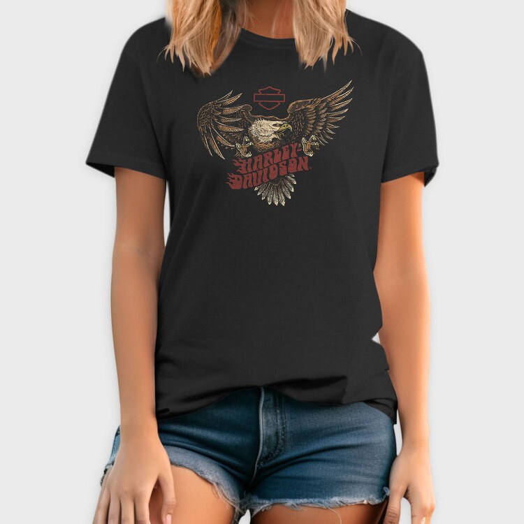 Harley Eagle Biker Flag, Tricou Barbati (Unisex)