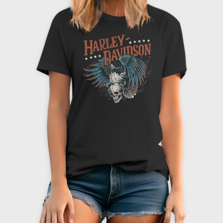 Harley Davidson Indian Eagle, Tricou Barbati (Unisex)