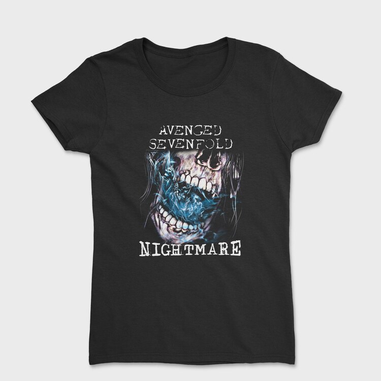 Avenged Sevenfold Skull Flames Eyes 2, Tricou Femei