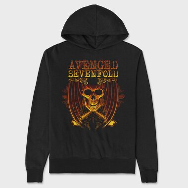 Avenged Sevenfold Skull, Hanorac Oversize Barbati (Unisex)