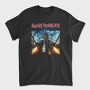 Iron Maiden Robot Face Flames, Tricou Barbati (Unisex)