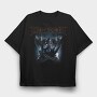 Megadeth Robot Face Eyes, Tricou Oversize Barbati (Unisex)