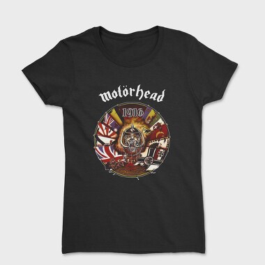 Motorhead 1916 Devil British Flag, Tricou Femei