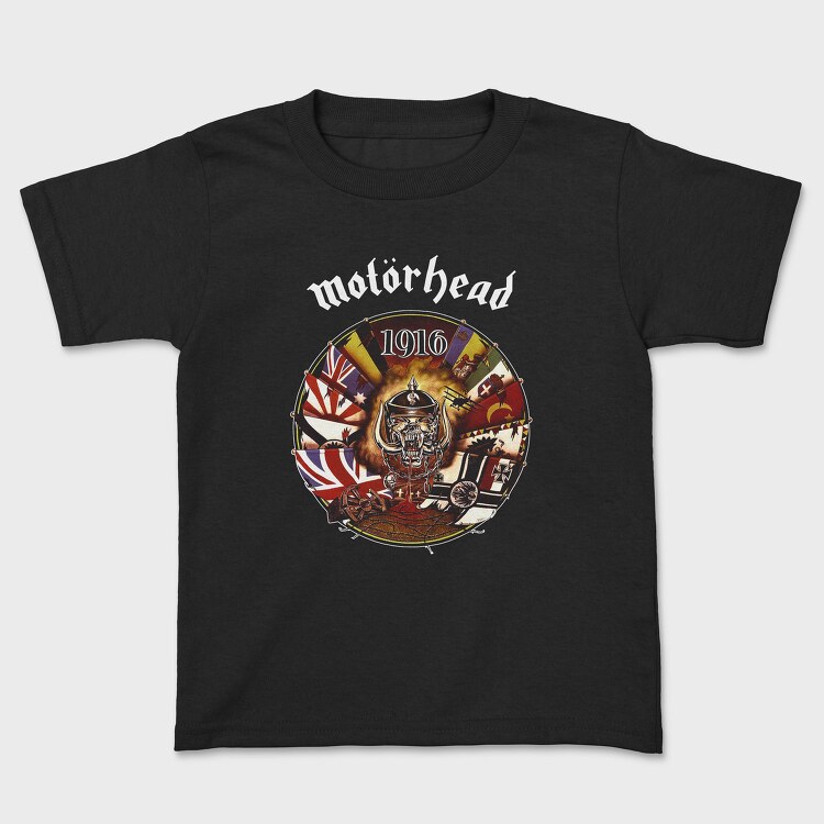 Motorhead 1916 Devil British Flag, Tricou Copii