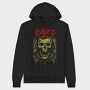 Slayer Skull Flames Crosses 3, Hanorac Oversize Barbati (Unisex)
