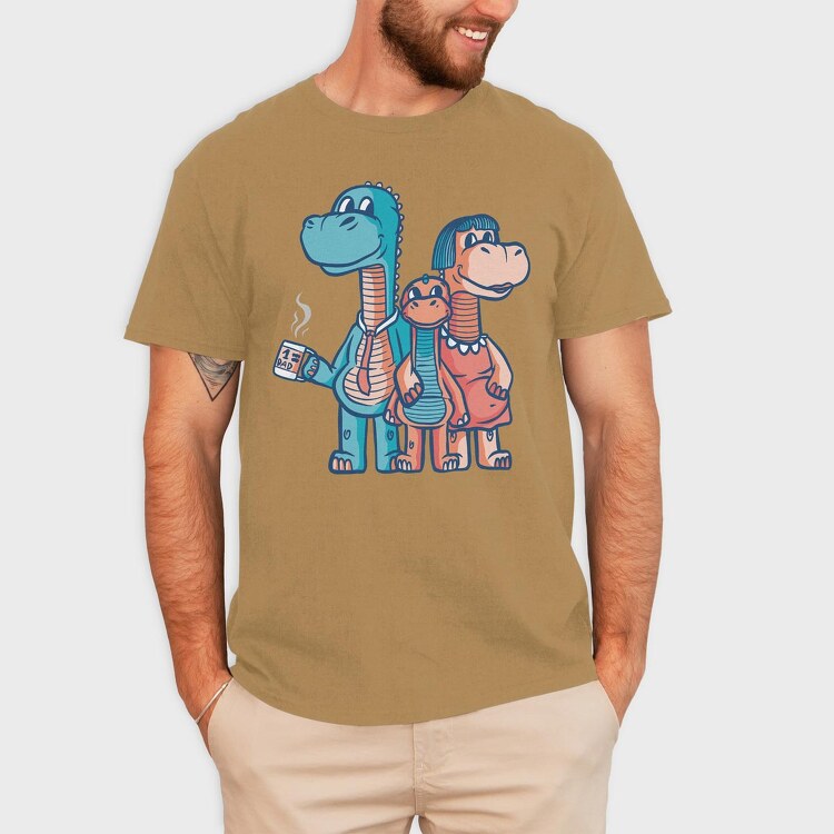 Dinosaur Family, Tricou Barbati (Unisex)