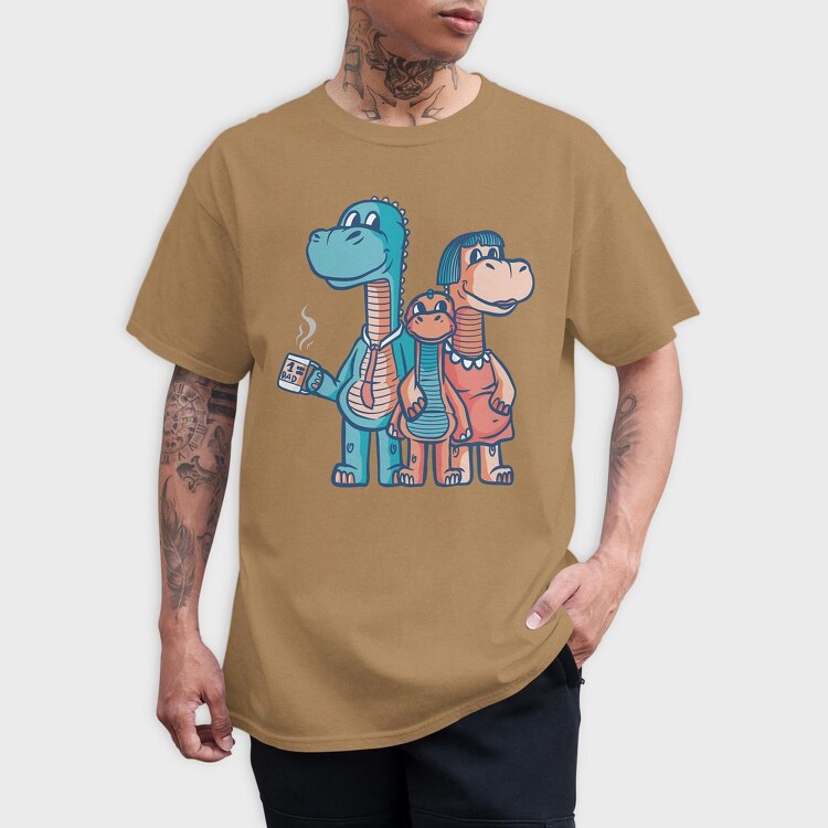 Dinosaur Family, Tricou Barbati (Unisex)