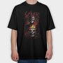 Slayer Skull Flames Crosses, Tricou Oversize Barbati (Unisex)