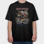 Iron Maiden British Fire, Tricou Oversize Barbati (Unisex)