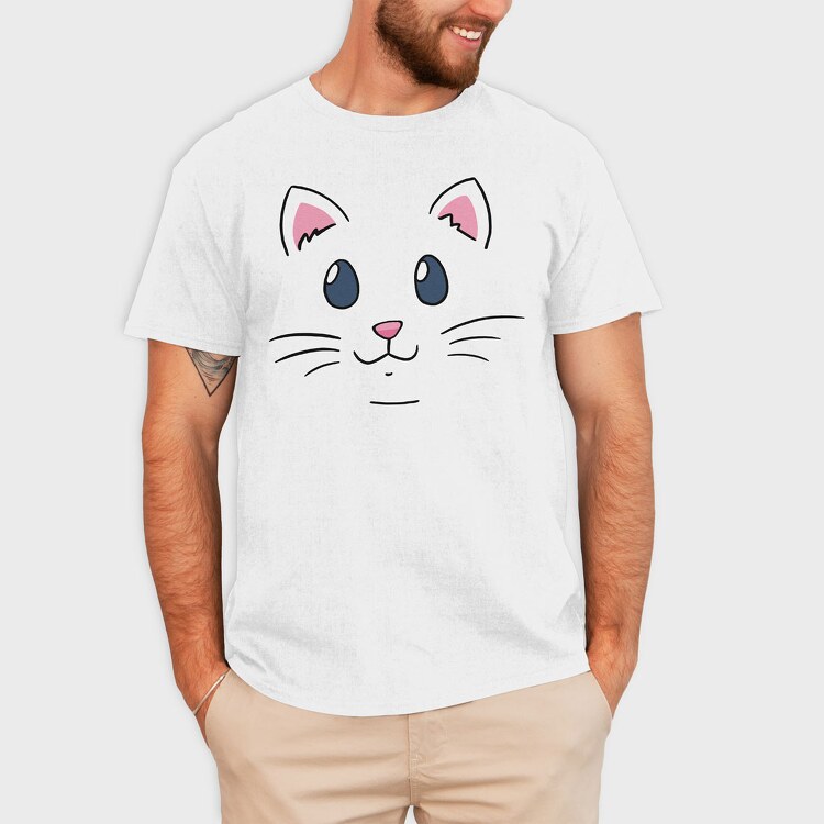 Cat Face, Tricou Barbati (Unisex)