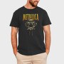 Metallica Skull Flames Eyes 3, Tricou Barbati (Unisex)