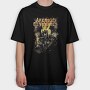 Avenged Sevenfold Flames Flower, Tricou Oversize Barbati (Unisex)