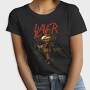 Slayer Skull Flames Crosses 5, Tricou Femei