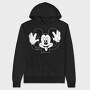 Mickey Mouse Waving Urban Art 99, Hanorac Oversize Barbati (Unisex)