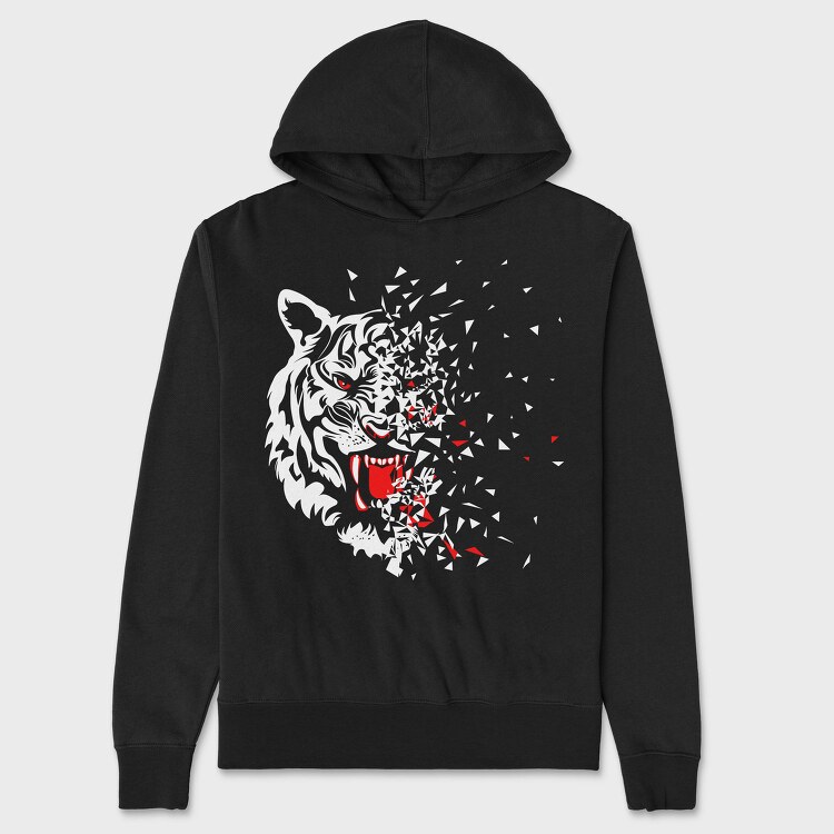 Red Crab Eyes Blood Splatter, Hanorac Oversize Barbati (Unisex)