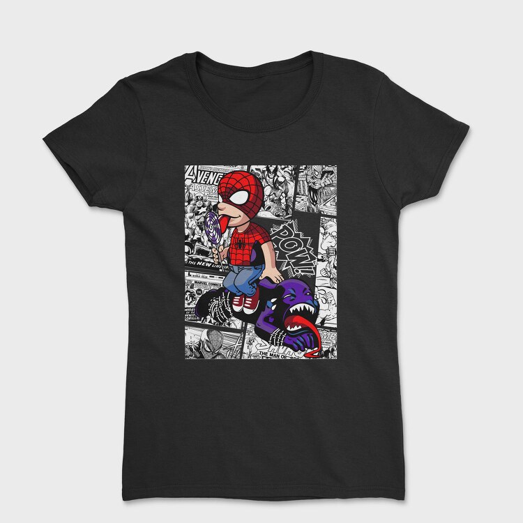 Spiderman Candy Comic Urban Art 99, Tricou Femei