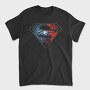 Superman Spiderman Crossed Suit Eyes, Tricou Barbati (Unisex)